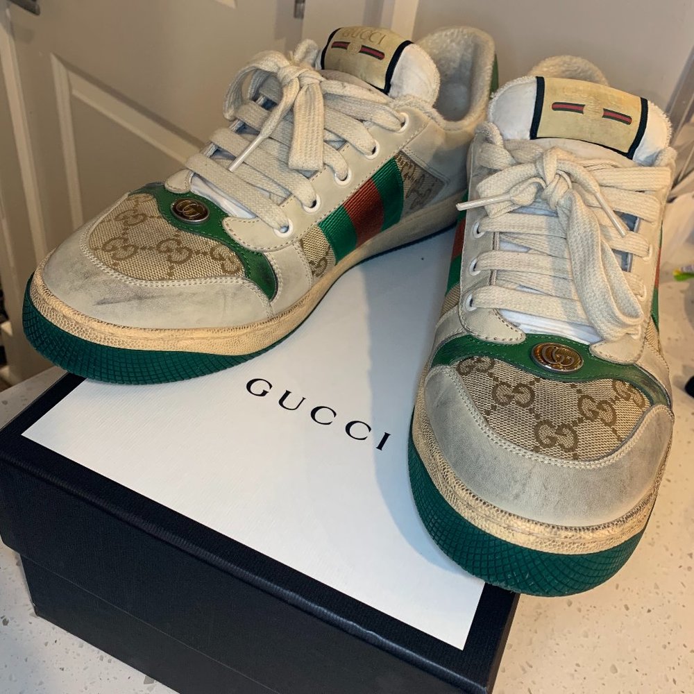 GUCCI Men's Screener GG sneaker - SZ 10 = US 10.5